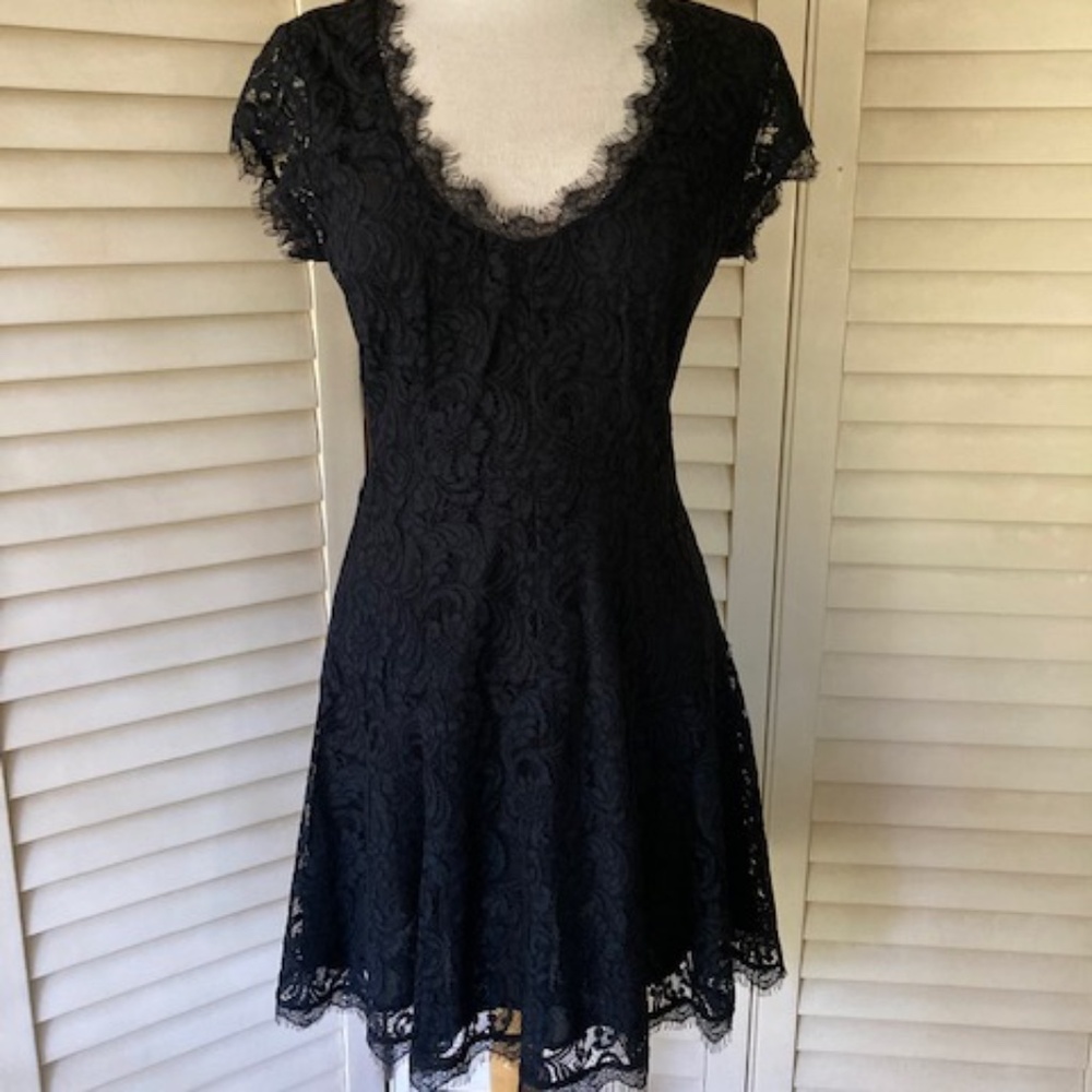 Joie Black Lace Dress - Picture 2 of 16